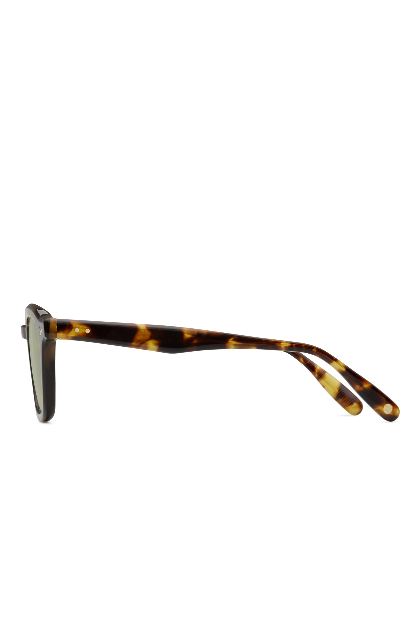 Lunetterie Générale Cognac Tortoise 14K Gold Vert G15 Neuf