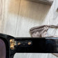Dita Muskel Lunettes de Soleil Square Frame Noir