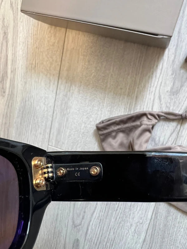 Dita Muskel Lunettes de Soleil Square Frame Noir