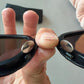 Kuboraum Z8 BM Lunettes de Soleil Noir Mat Acétate