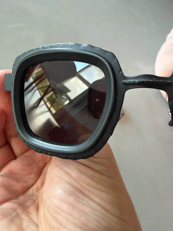 Kuboraum Z8 BM Lunettes de Soleil Noir Mat Acétate