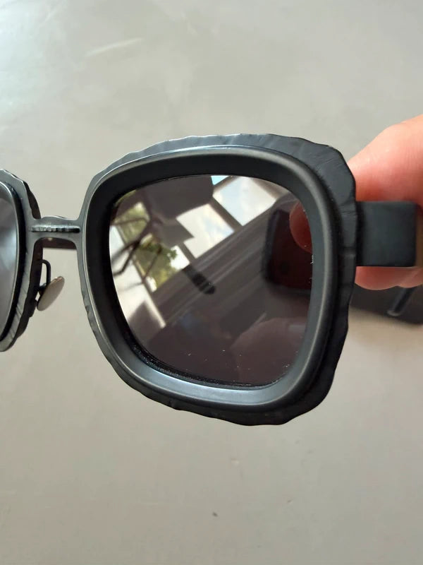 Kuboraum Z8 BM Lunettes de Soleil Noir Mat Acétate