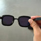 Kuboraum Z8 BM Lunettes de Soleil Noir Mat Acétate