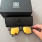 Kuboraum Maske P21 OL Olive – Lunettes Soleil Miroir Jaune