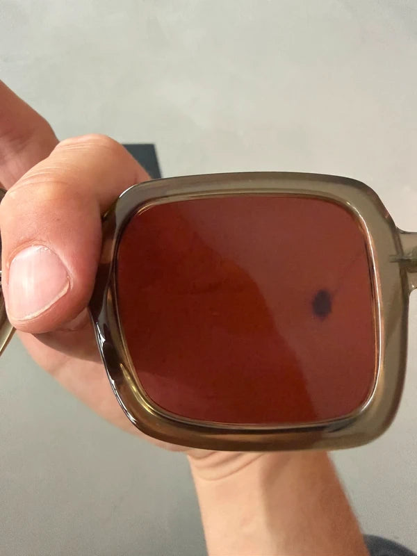 Kuboraum Maske P21 OL Olive – Lunettes Soleil Miroir Jaune