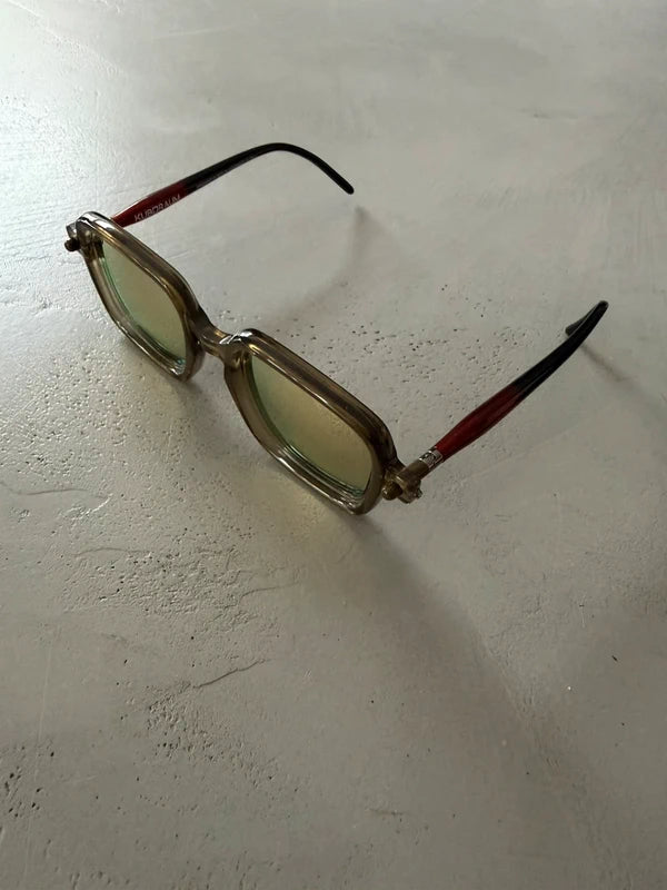 Kuboraum Maske P21 OL Olive – Lunettes Soleil Miroir Jaune