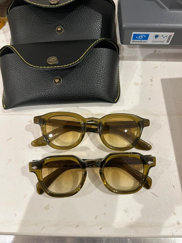 Lot 2 Paires Moscot Dahven + Dolt Olive Brown Édition Limitée