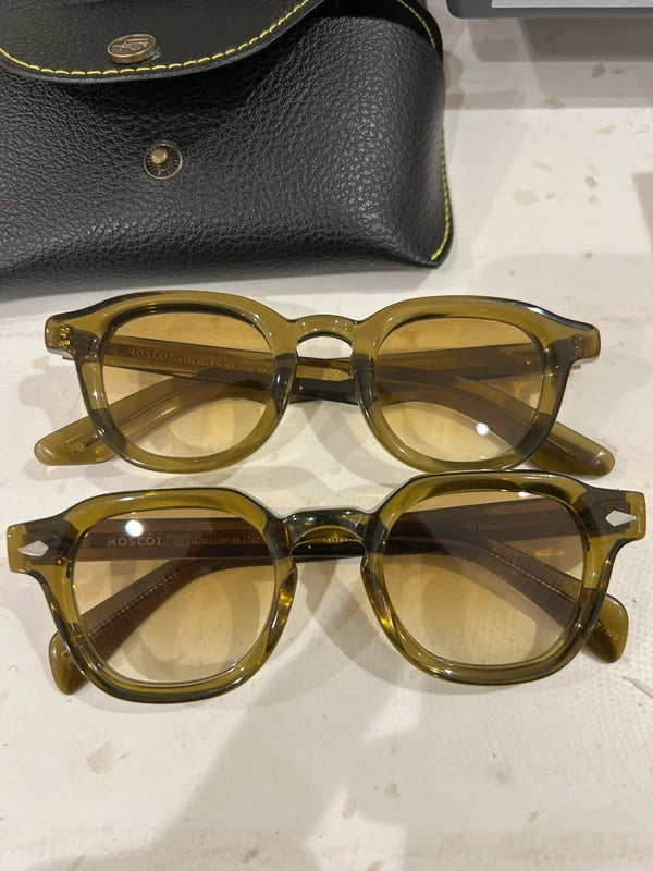 Lot 2 Paires Moscot Dahven + Dolt Olive Brown Édition Limitée