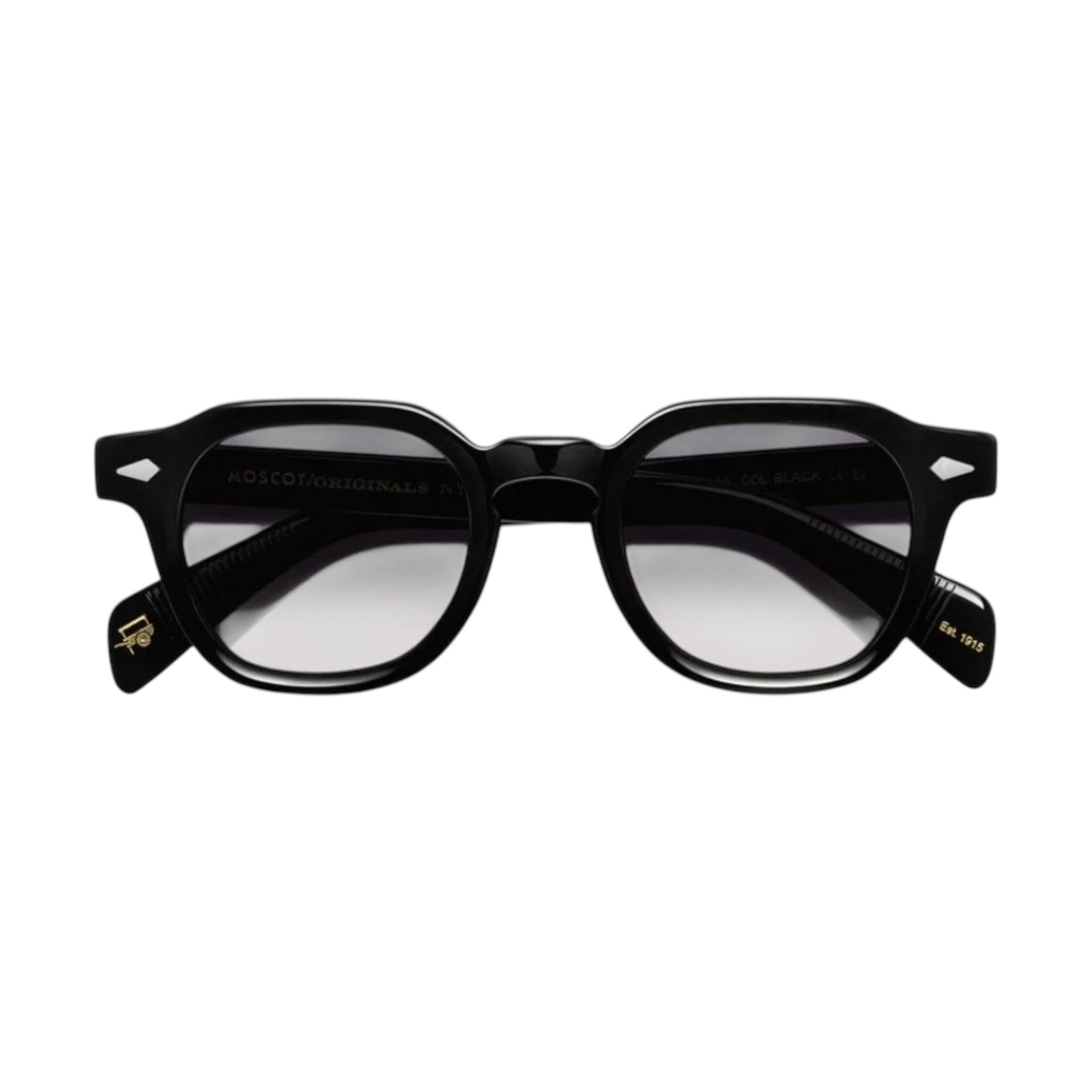 Lunettes de soleil Moscot Dolt Noir teintées reconditionnées style rétro-Vintage et intemporelles | VitaminesD