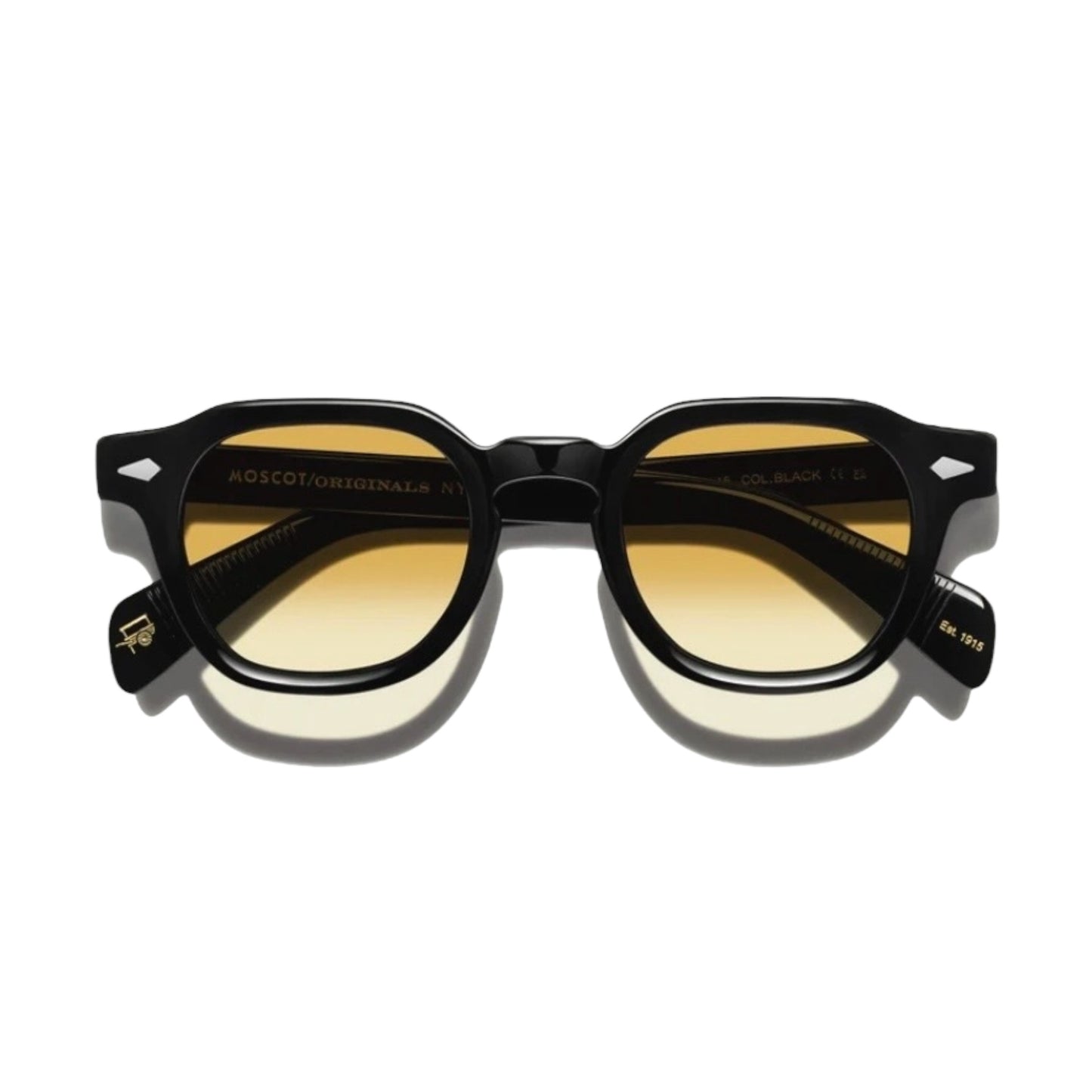 Lunettes de soleil Moscot Dolt Noir teintées reconditionnées style rétro-Vintage et intemporelles | VitaminesD
