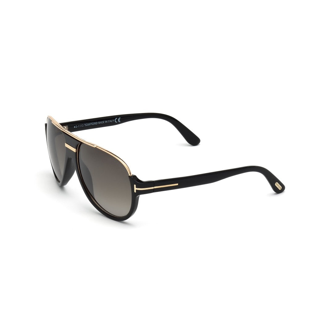 Tom Ford FT 0334 Dimitry 01P Noir Brillant | Lunettes De Soleil style aviateur Unisexe | Vitamines D