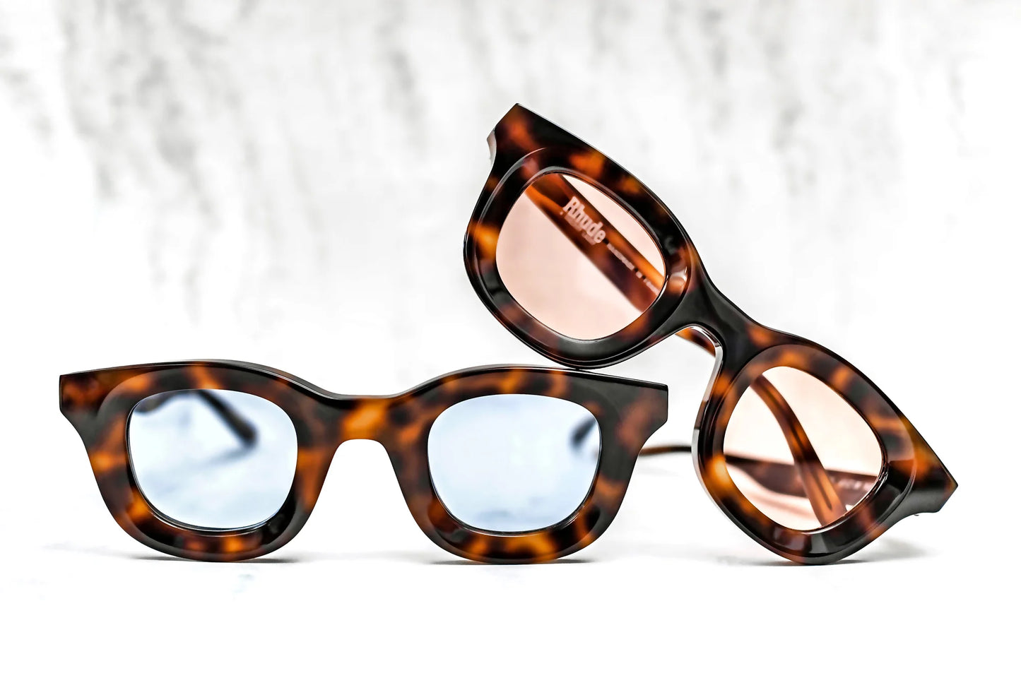 Thierry Lasry x Rhude RHODEO-610 Tortoise Verres Bleus – Lunettes de Soleil Reconditionnées