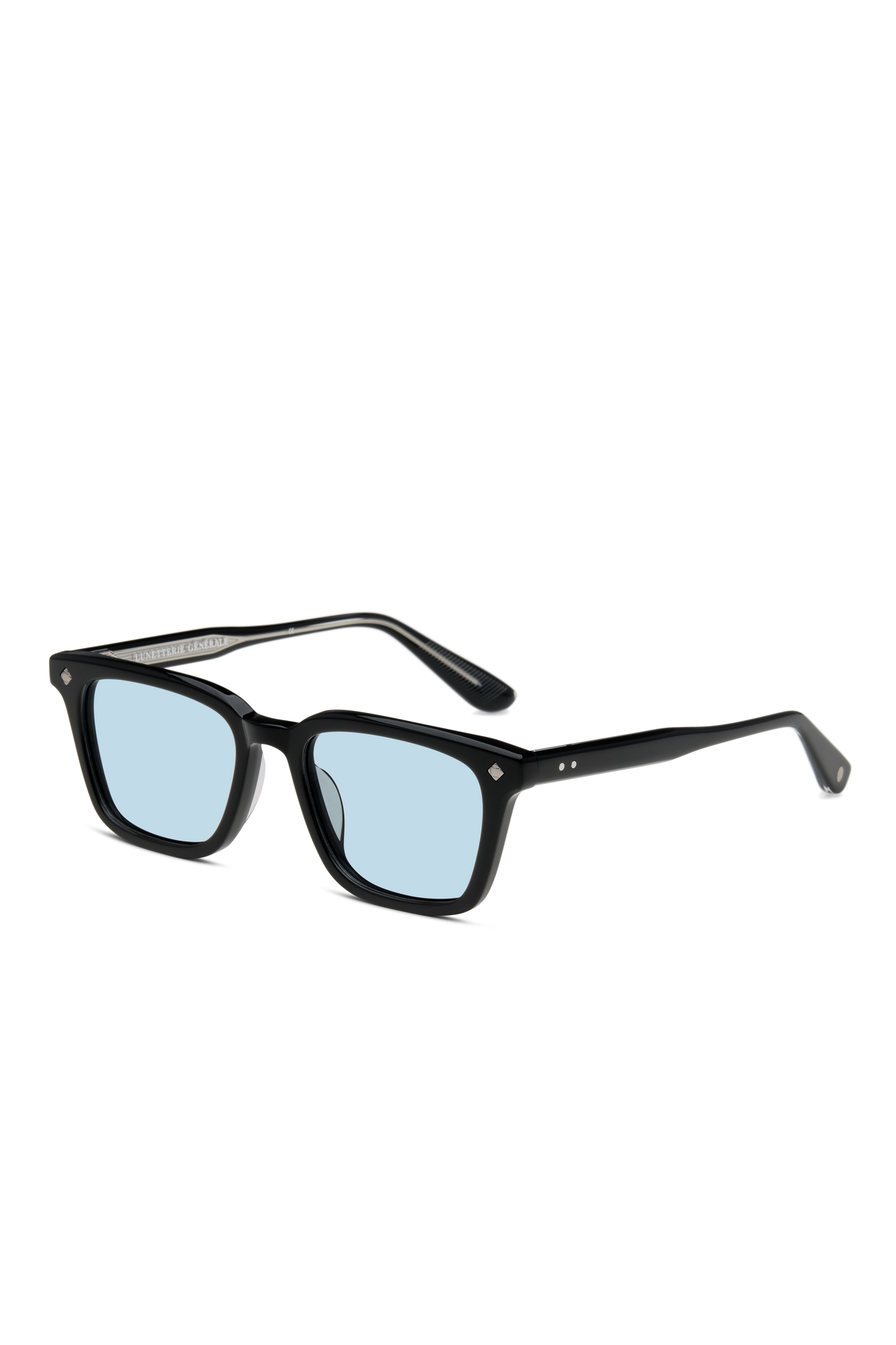 Lunetterie Générale Architect Black & Palladium Solid Blue
