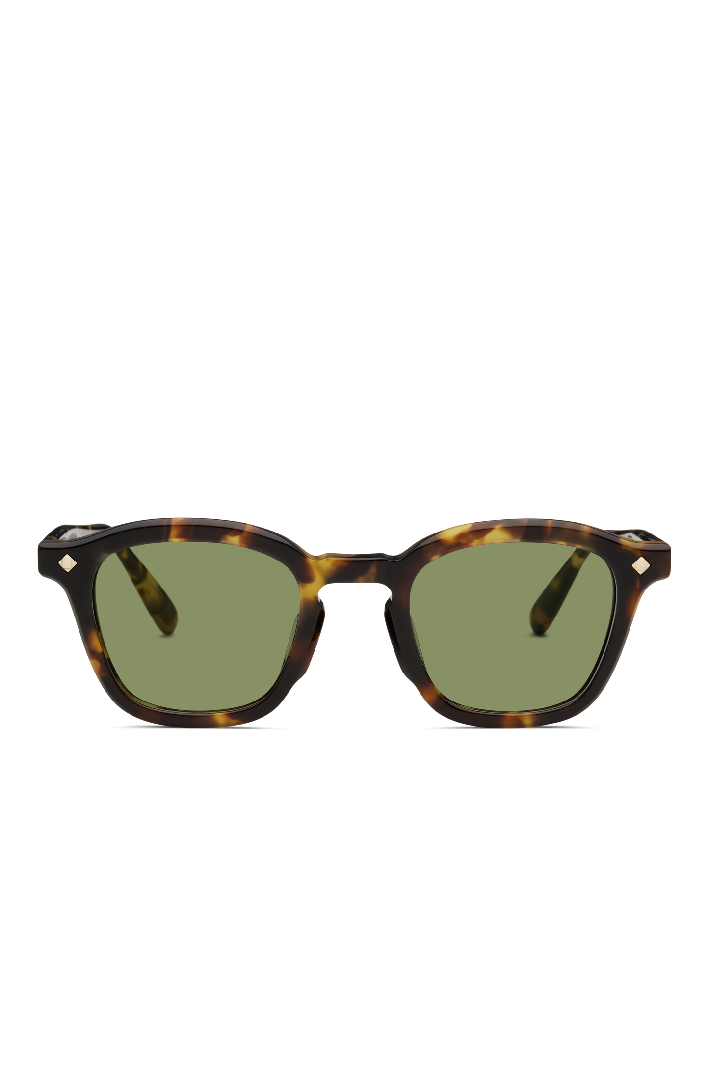 Lunetterie Générale Cognac Tortoise 14K Gold Vert G15 Neuf