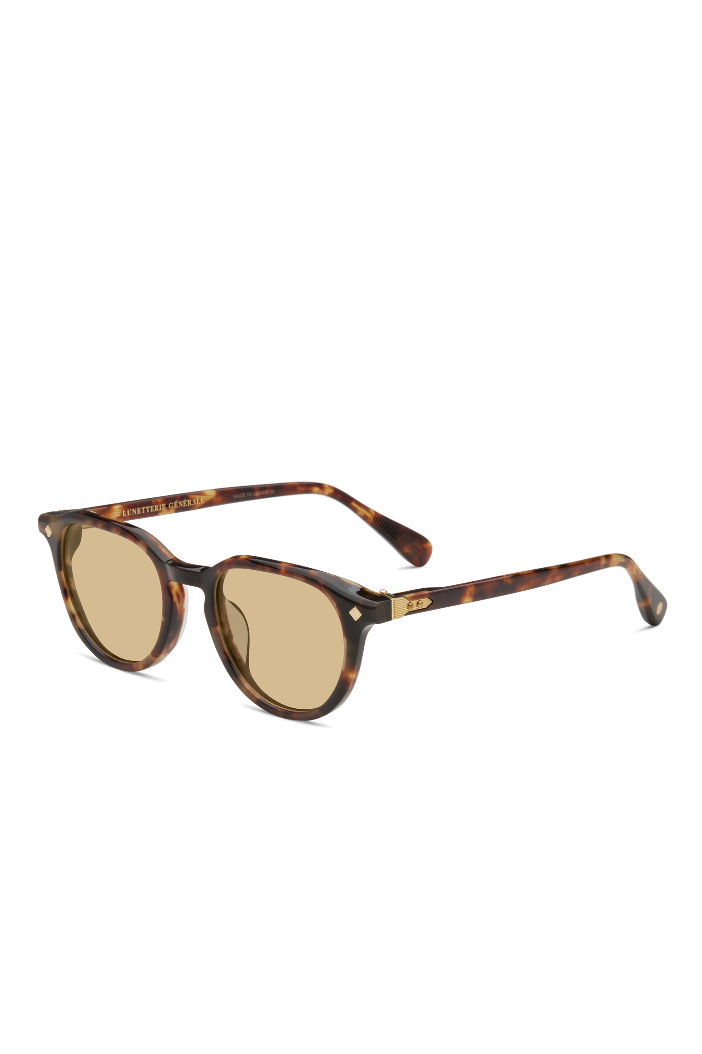 Lunetterie Générale Desert Rain Tortoise 18K Or – Neuf