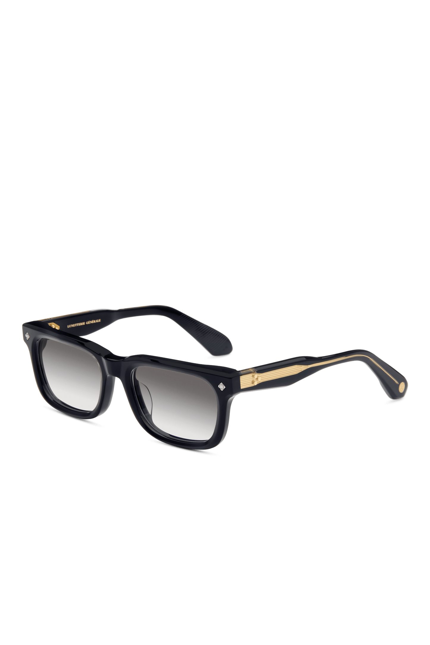 Lunetterie Générale Mastroianni Black & 18K Gold Gradient Grey
