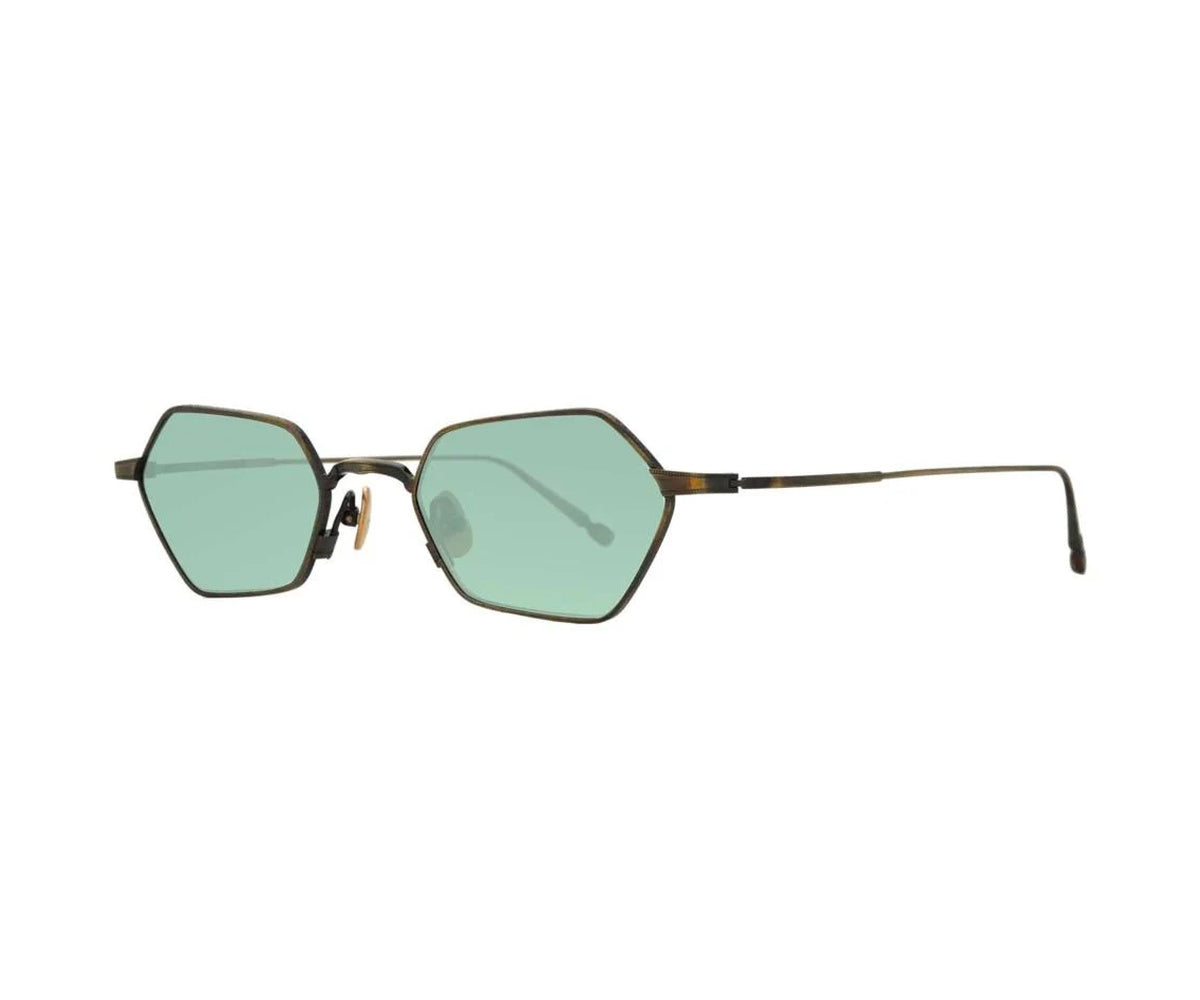 Matsuda M3138 Antique Gold Café Green – vue de côté