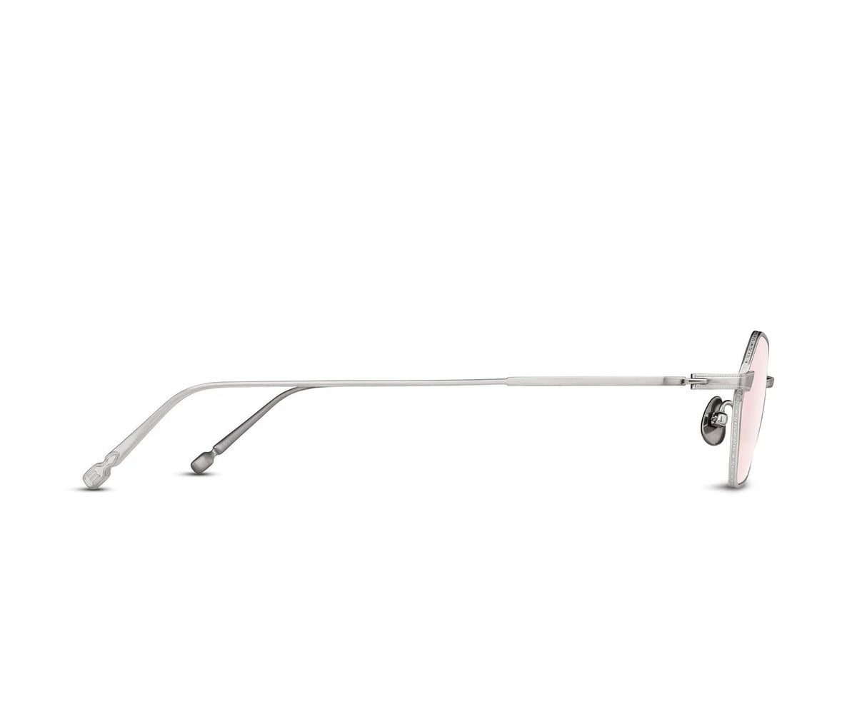 Matsuda M3138 Brushed Silver Café Pink – vue de côté