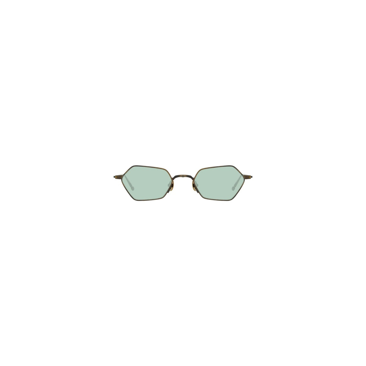 Matsuda M3138 Antique Gold Café Green – vue de face