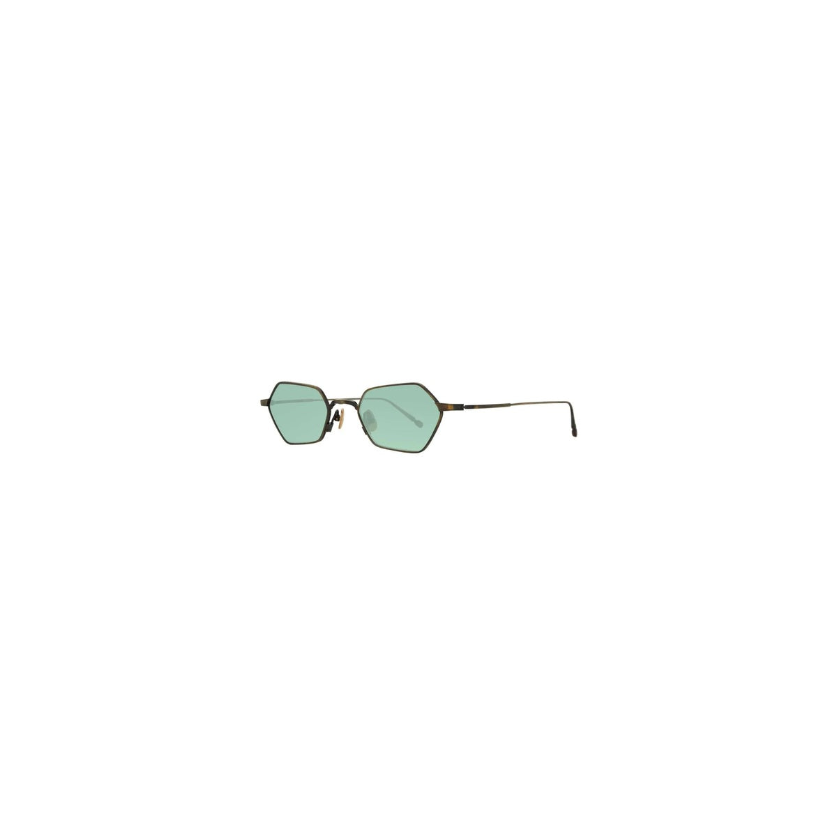 Matsuda M3138 Antique Gold Café Green – vue de côté